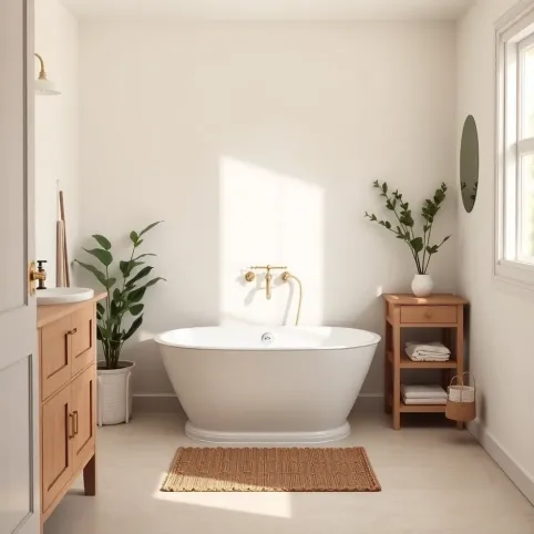 pomysł na małą łazienkę z wanną