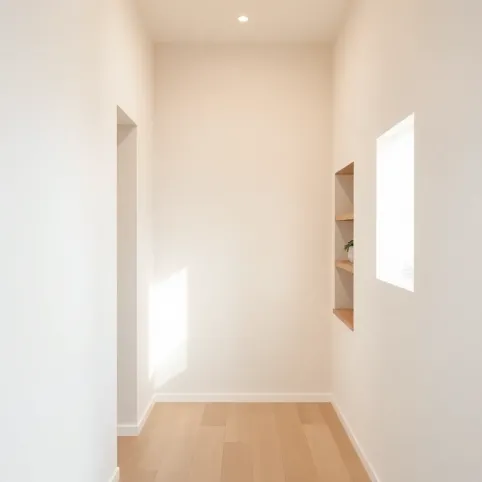 Pomysł na ściany w małym przedpokoju