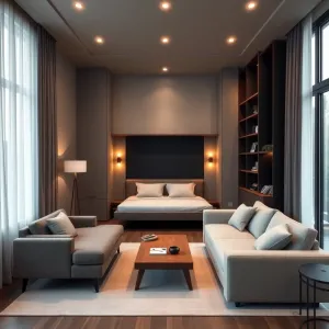 Pomysł na sypialnię w salonie