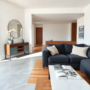 Przedpokój otwarty na salon