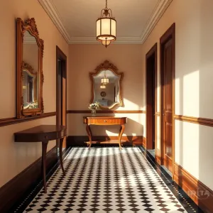 Przedpokój retro inspiracje