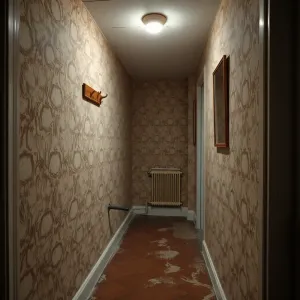 Przedpokój w bloku z wielkiej płyty