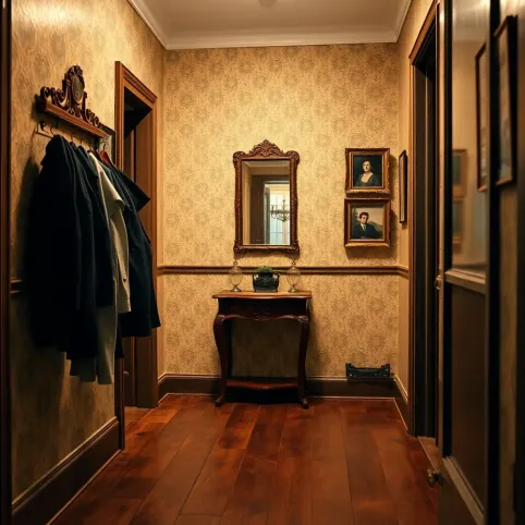 Przedpokój w stylu vintage