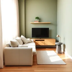 Przytulny salon w bloku