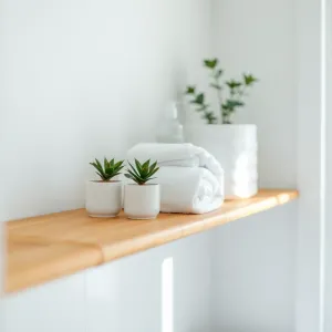 Regał bambusowy do łazienki