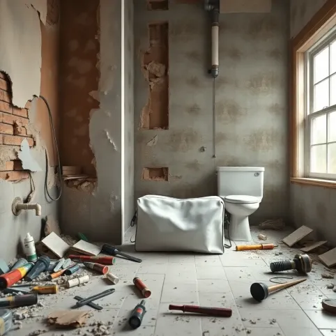 Remont łazienki gdzie się myć