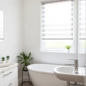 Roleta do łazienki dzień noc