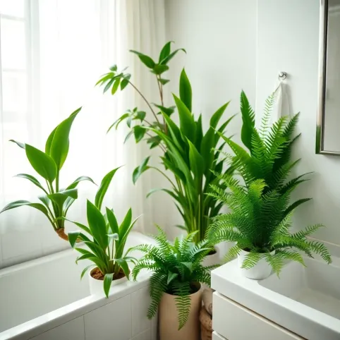 Rośliny do łazienki