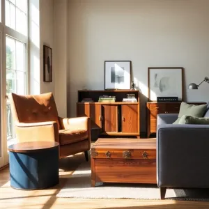 Różne meble w jednym pokoju