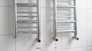 rozstaw przyłączy grzejników łazienkowych