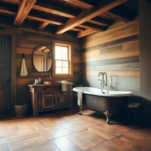 Rustykalna łazienka Inspiracje