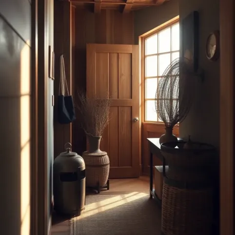 Rustykalny przedpokój Inspiracje