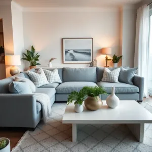 Salon biało szary jakie dodatki