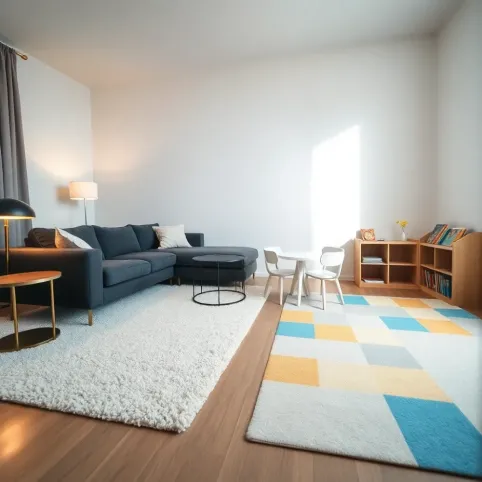 Salon i pokój dziecka w jednym