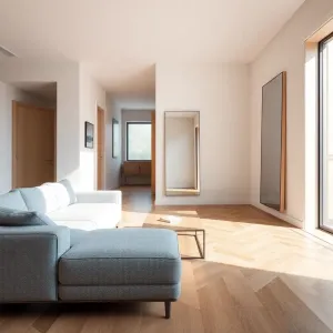 Salon otwarty na przedpokój