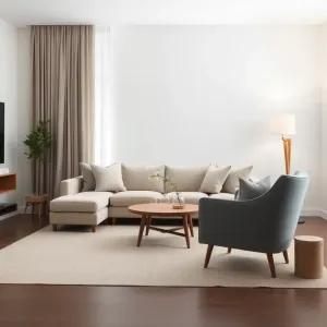 Salon szaro beżowy inspiracje