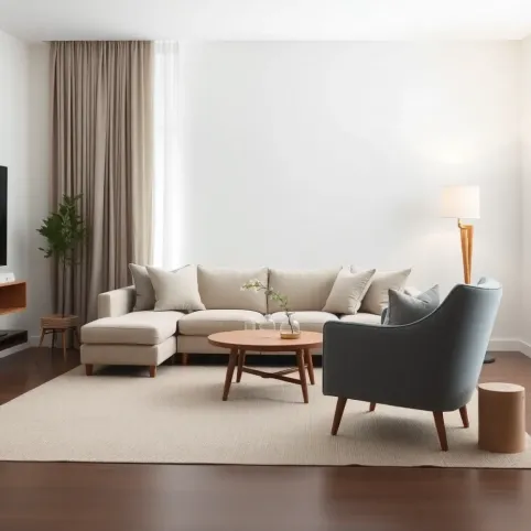 Salon szaro beżowy inspiracje