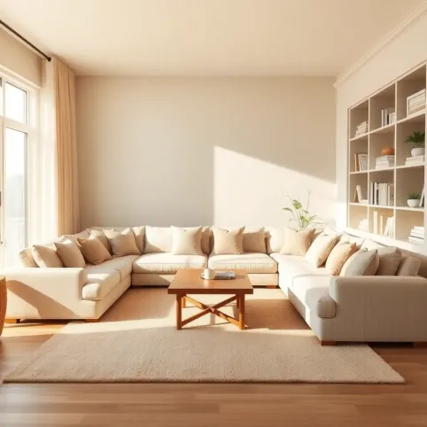 Salon w beżach