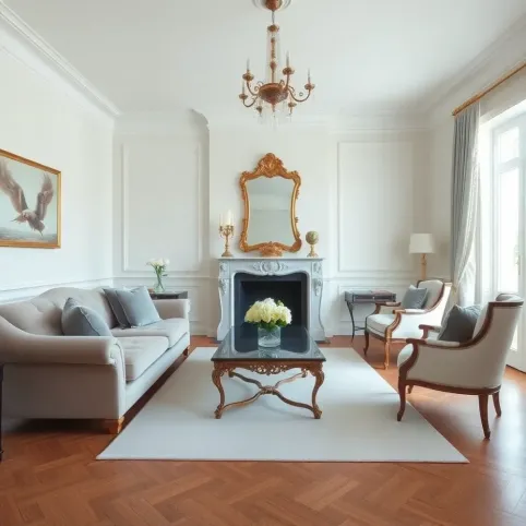 Salon w stylu francuskim inspiracje