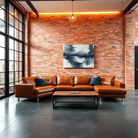 Salon w stylu loft aranżacje