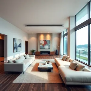 Salon w stylu nowoczesnym