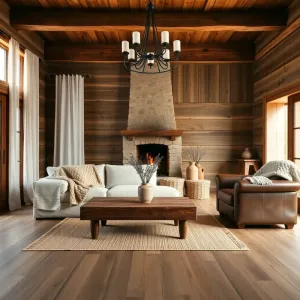 Salon w stylu rustykalnym inspiracje