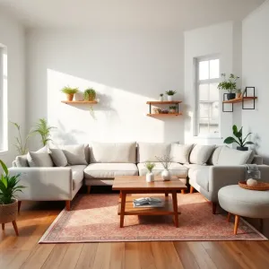 Salon w stylu skandynawskim