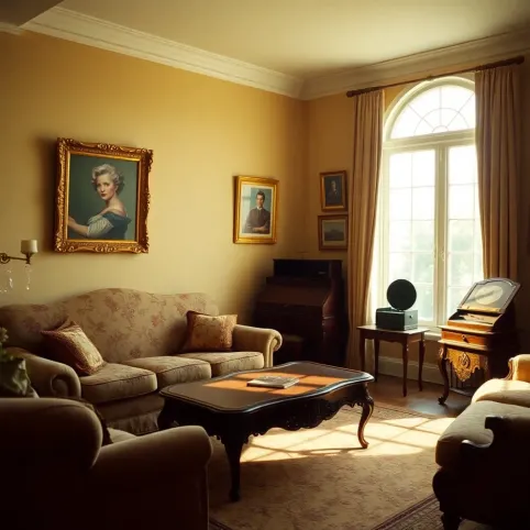 Salon w stylu vintage  aranżacje