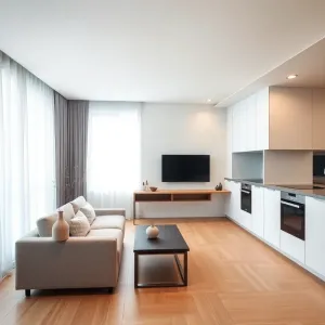 Salon z aneksem 19m2