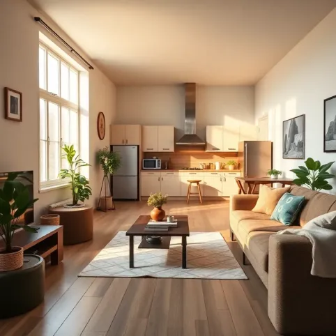 salon z aneksem 20m2