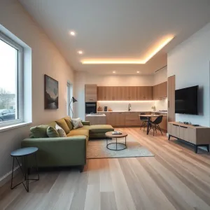 Salon z aneksem 21m2