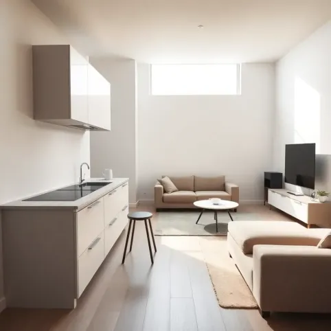 Salon z aneksem kuchennym 20m2 inspiracje