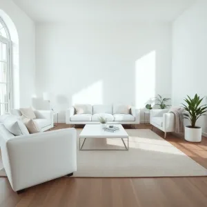 Salon z białymi meblami inspiracje