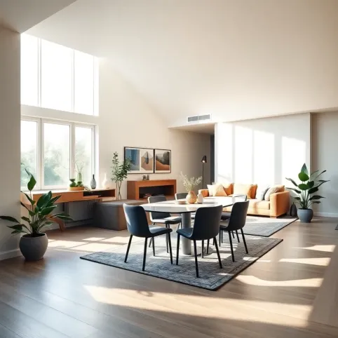 Salon z jadalnią 28m2