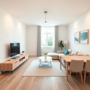 Salon z jadalnią 35m2