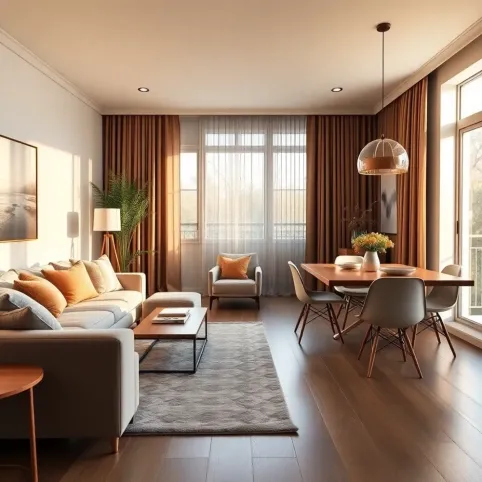 Salon z jadalnią inspiracje