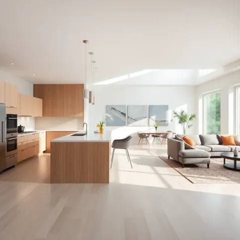 Salon z kuchnią inspiracje