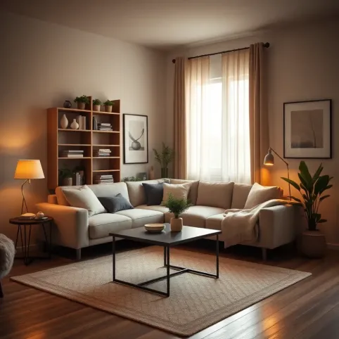 Salon z sypialnią inspiracje