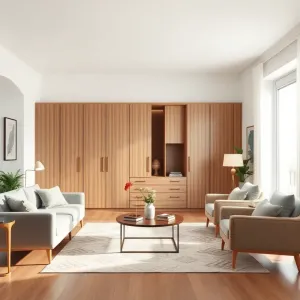 Salon z szafą inspiracje