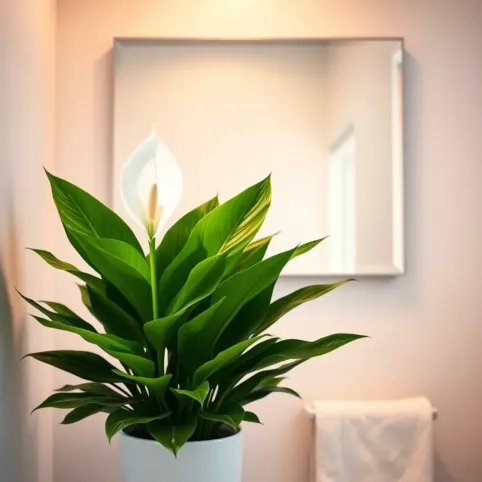 Skrzydłokwiat do łazienki bez okna