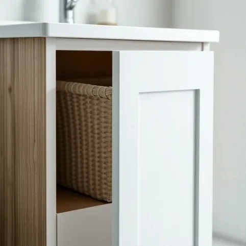 Słupek łazienkowy 60 cm z koszem