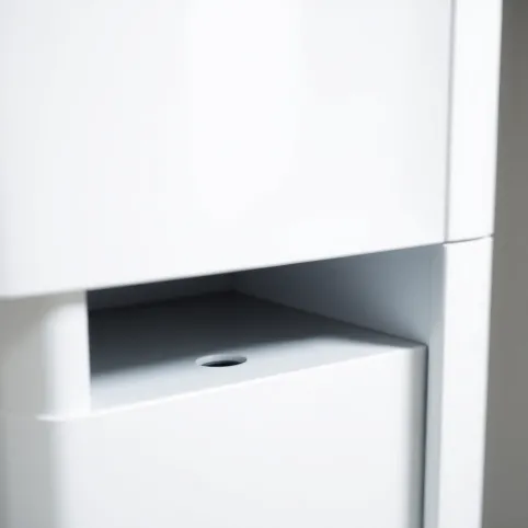 Słupek łazienkowy z koszem 40 cm połysk