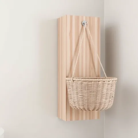 Słupek łazienkowy z koszem na pranie wiszący