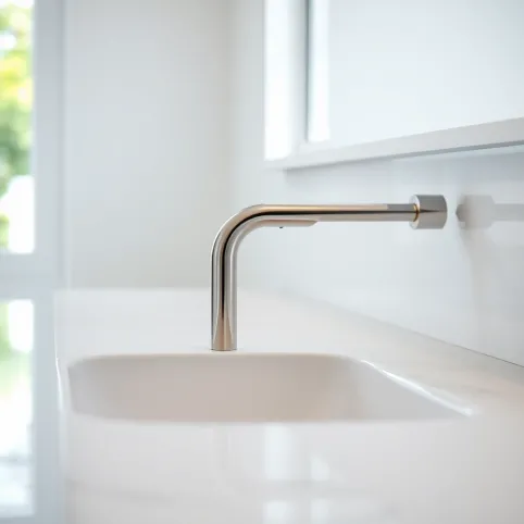 Srebrna Bateria łazienkowa