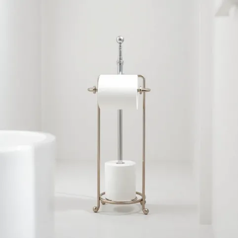 Stojak do łazienki na papier i szczotkę