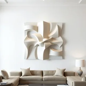 Struktura na ścianę do salonu