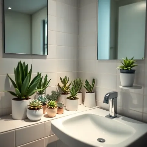 Sukulenty do łazienki bez okna