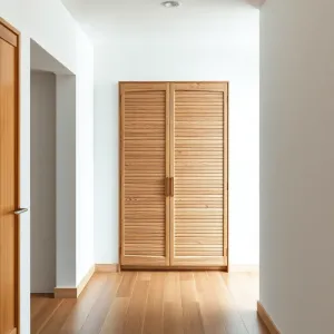 Szafa do przedpokoju z lamelami