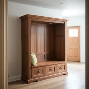 Szafa do przedpokoju z siedziskiem na wymiar