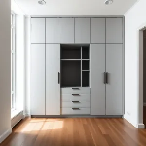 Szafa w salonie w bloku